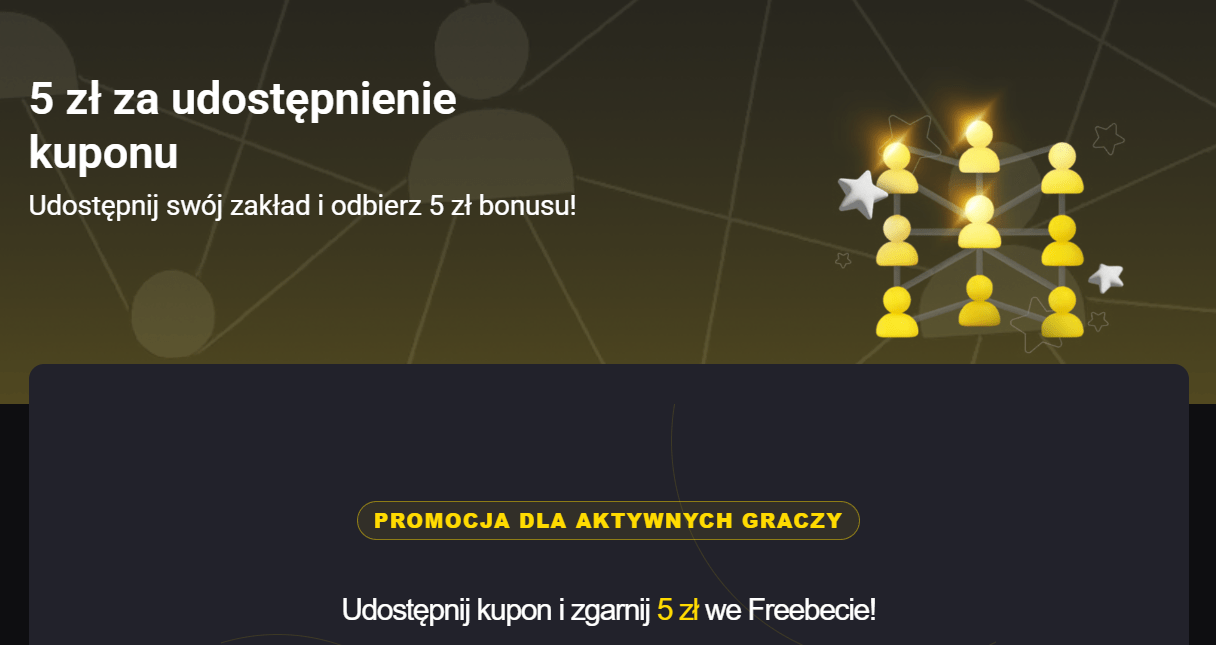 Odbierz 5 zł za udostępnienie kuponu